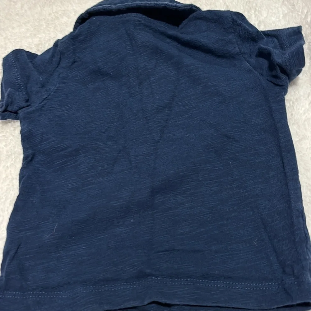 Carters navy blue polo shirt with 3 buttons. 3 months. Short sleeve